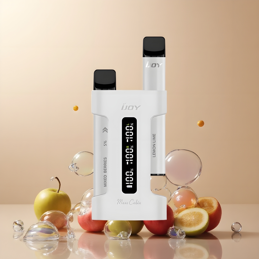 IJOY Mars Cabin 600 Puffs Disposable Vape - 2ml E-liquid 10 Ohm Mesh Coil Type-C Laddningsfodral grossister Sverige