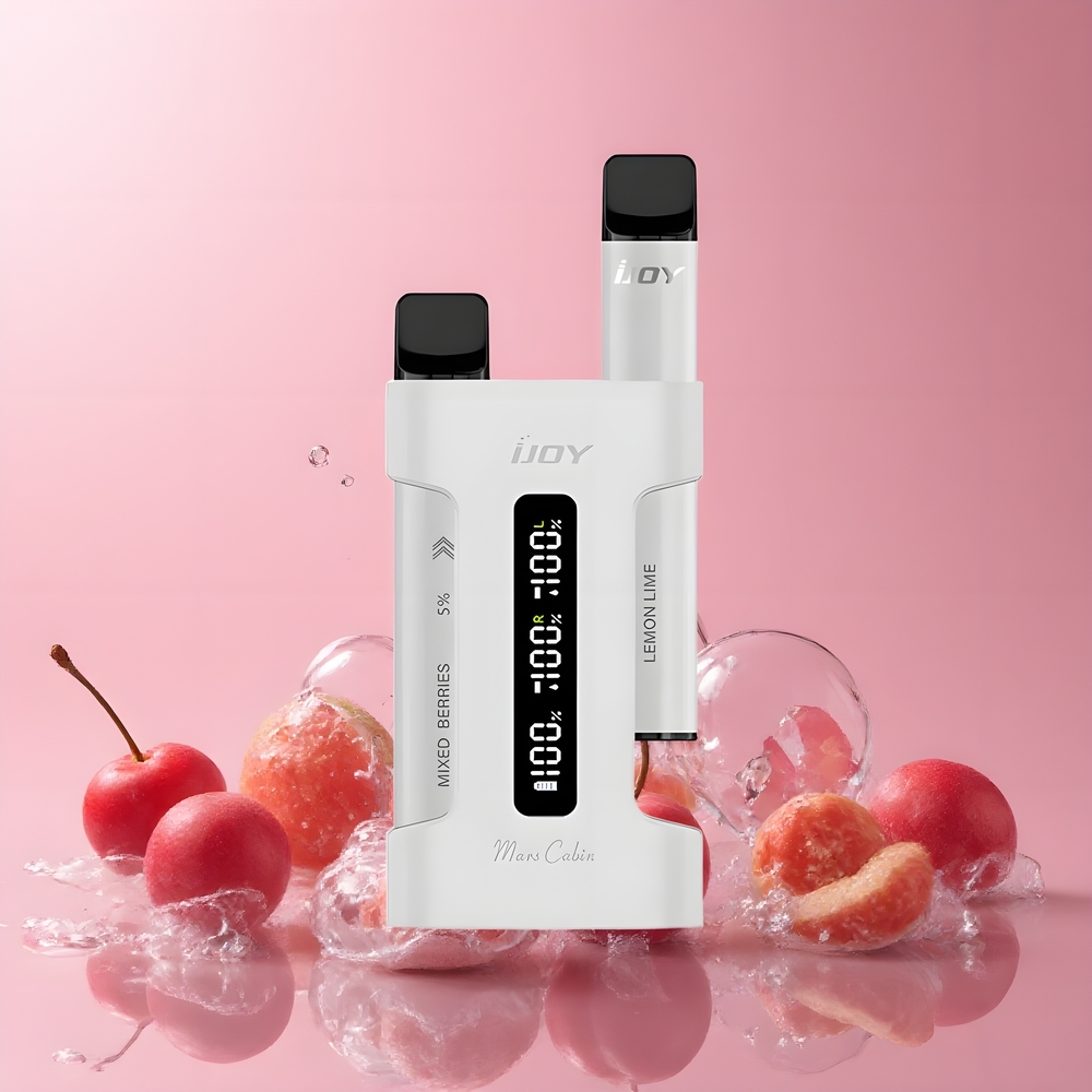 IJOY Mars Cabin 600 Puffs Disposable Vape - 2ml E-liquid 10 Ohm Mesh Coil Type-C Laddningsfodral grossister Sverige