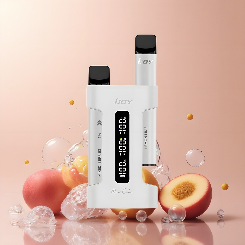IJOY Mars Cabin 600 Puffs Disposable Vape - 2ml E-liquid 10 Ohm Mesh Coil Type-C Laddningsfodral grossister Sverige