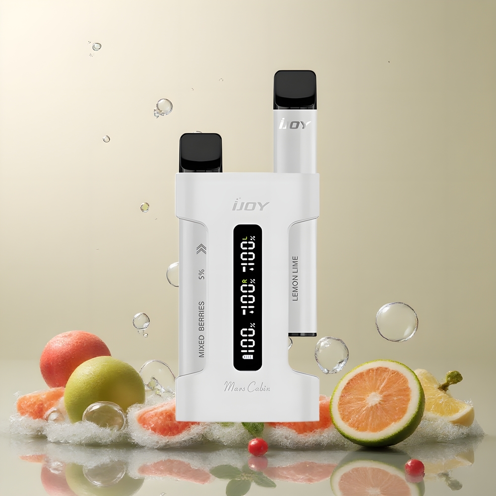 IJOY Mars Cabin 600 Puffs Disposable Vape - 2ml E-liquid 10 Ohm Mesh Coil Type-C Laddningsfodral grossister Sverige