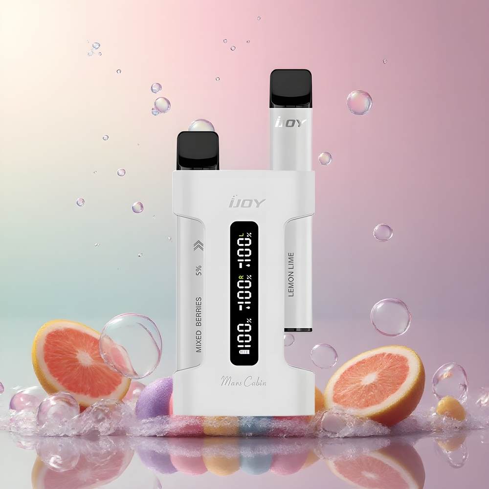 IJOY Mars Cabin 600 Puffs Disposable Vape - 2ml E-liquid 10 Ohm Mesh Coil Type-C Laddningsfodral grossister Sverige