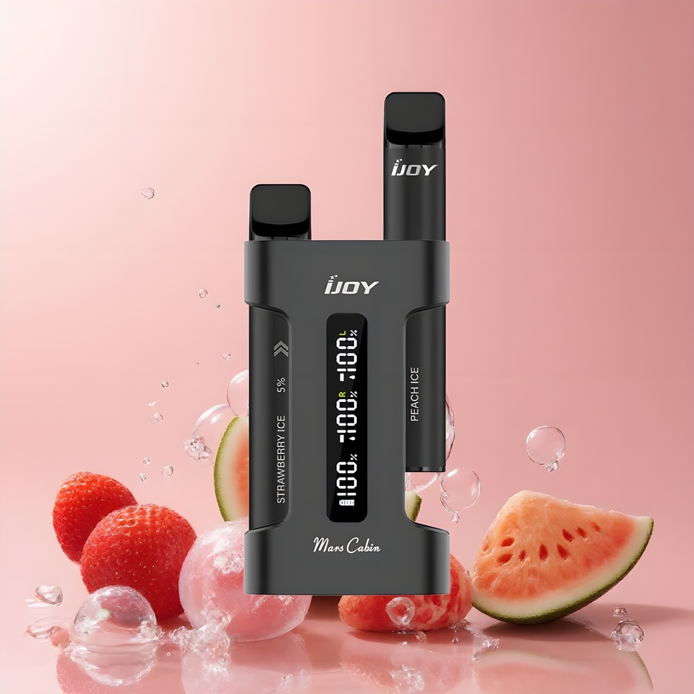 IJOY Mars Cabin 600 Puffs Disposable Vape Grossister Sverige – 2ml E-liquid 100mAh Battery Type-C Laddningsfodral 10 Ohm Mesh Coil