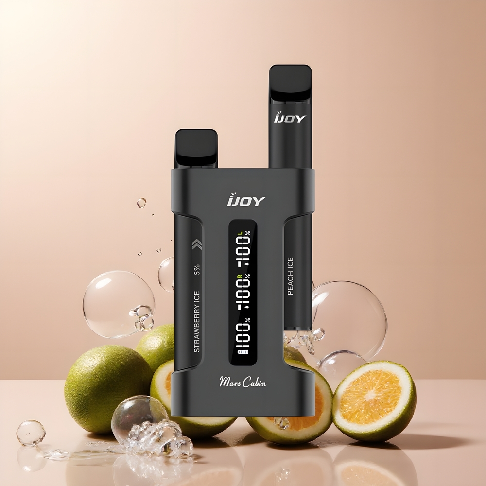 IJOY Mars Cabin 600 Puffs Disposable Vape Grossister Sverige – 2ml E-liquid 100mAh Battery Type-C Laddningsfodral 10 Ohm Mesh Coil
