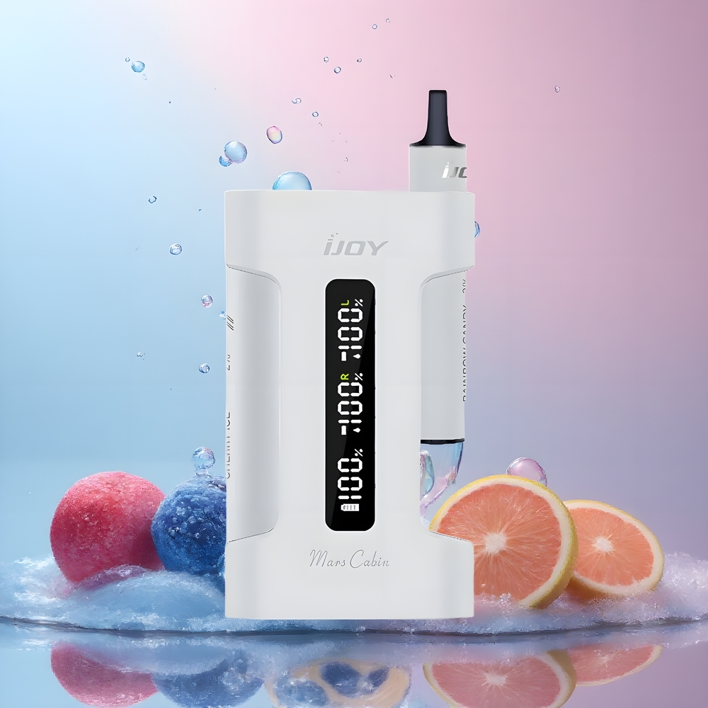IJOY Mars Cabin 6000 Puffs Disposable Vape Grossister Sverige – 2 x 5ML E-vätska 6000 puffar 50mg nikotin 100mAh batteri Type-C-laddning