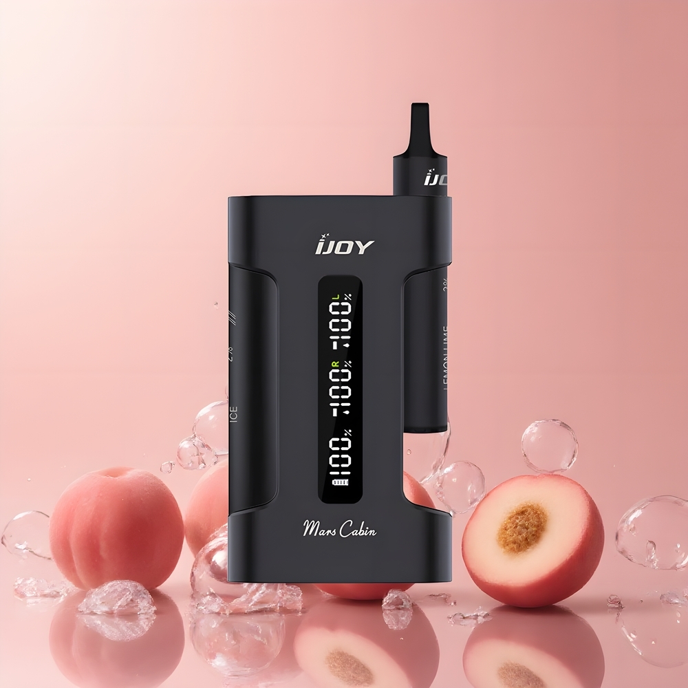 IJOY Mars Cabin 6000 Puffs Disposable Vape Grossister Sverige – 6000 Puffs 102W 10 Ohm Mesh Coil 1000mAh Laddningsfodral Type-C