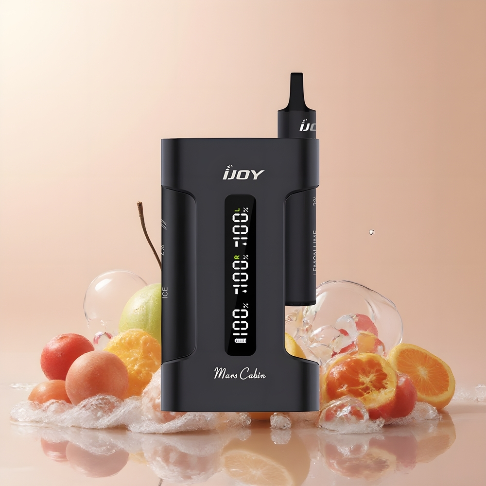 IJOY Mars Cabin 6000 Puffs Disposable Vape Grossister Sverige – 6000 Puffs 102W 10 Ohm Mesh Coil 1000mAh Laddningsfodral Type-C