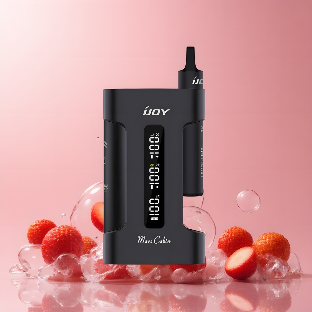 IJOY Mars Cabin 6000 Puffs Disposable Vape Grossister Sverige – 6000 Puffs 102W 10 Ohm Mesh Coil 1000mAh Laddningsfodral Type-C