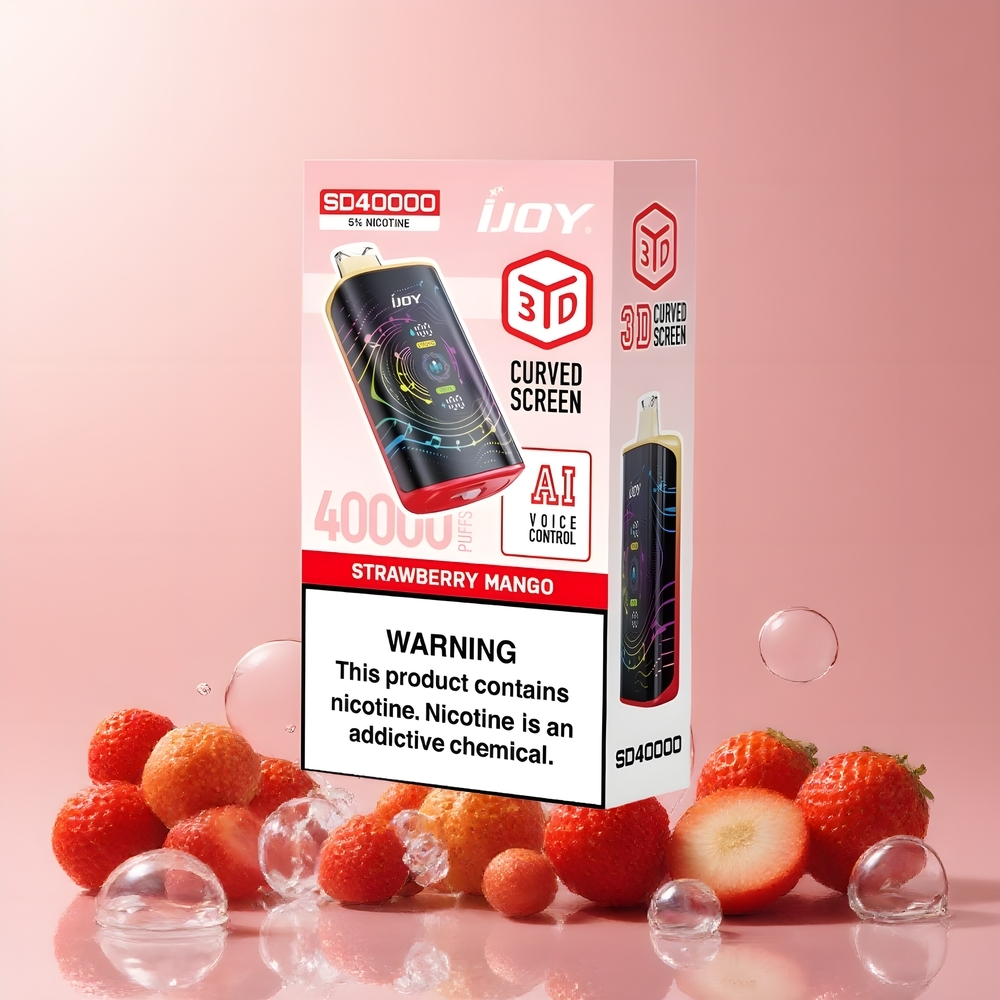IJOY SD 40000 Puffs 20ML 5 Nikotin 750mAh Type-C Laddning Justerbar Luftflöde Grossister Sverige