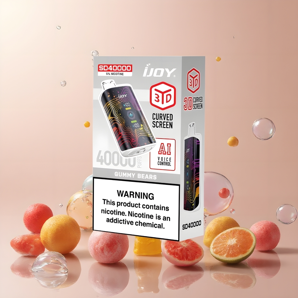 IJOY SD 40000 Puffs 20ML 5 Nikotin Justerbar Luftflöde  Effekt Grossister Sverige Gummibärar