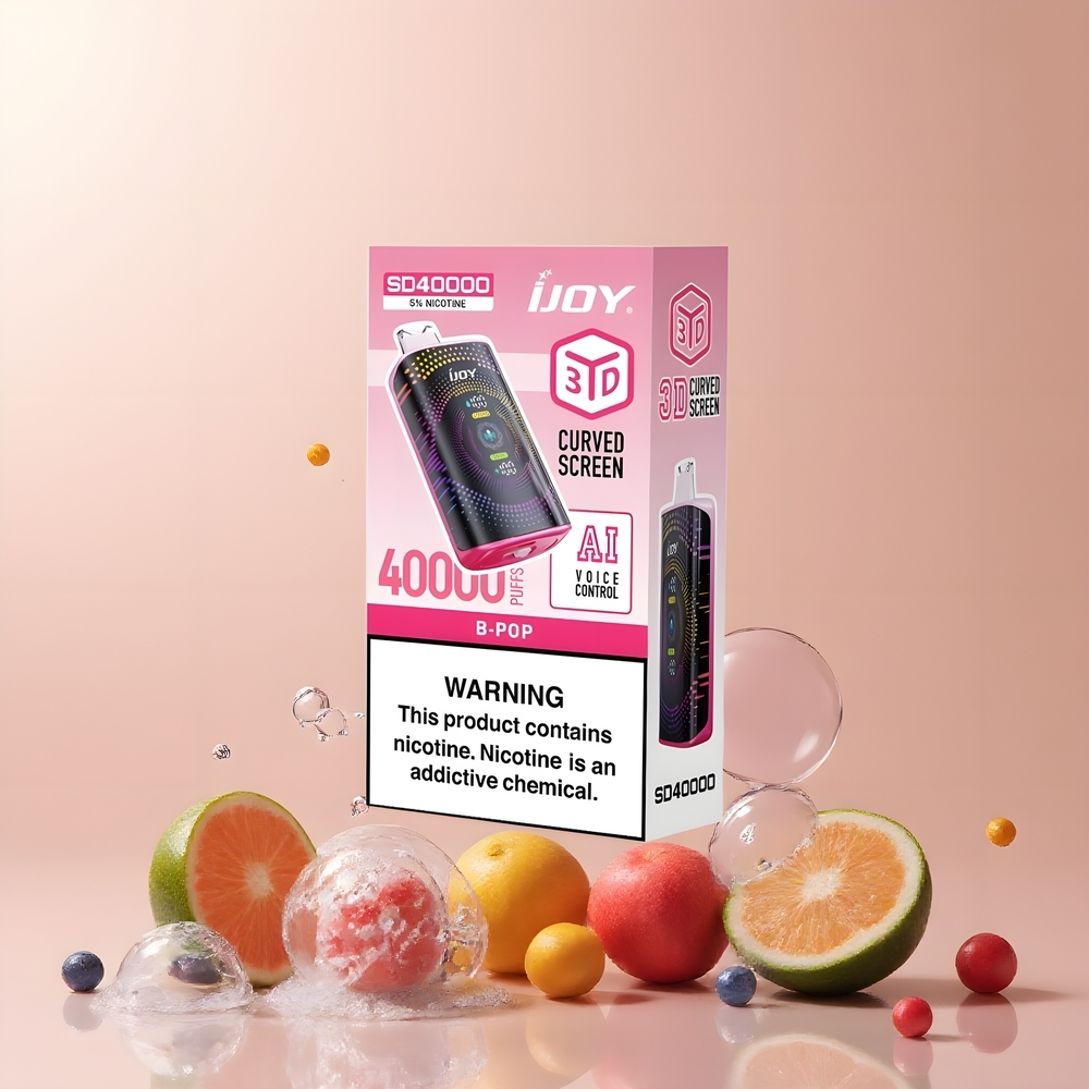 IJOY SD 40000 Puffs Disposable Vape 20ML 5 Nikotin 750mAh Type-C Laddning Grossister Sverige