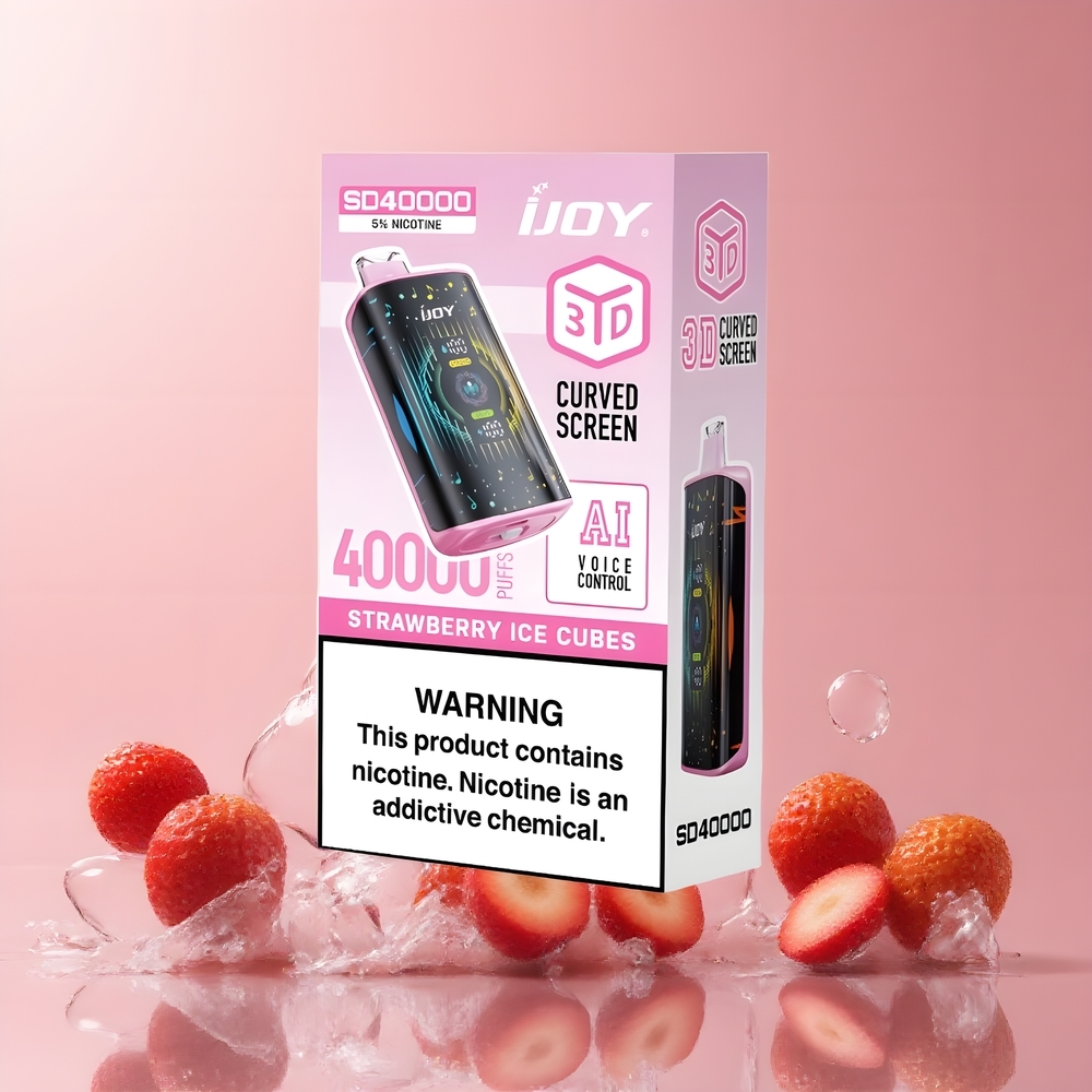 IJOY SD 40000 Puffs Disposable Vape – 20ML E-liquid 750mAh Batteri Typ-C-laddning Justerbar Luftflöde grossister Sverige
