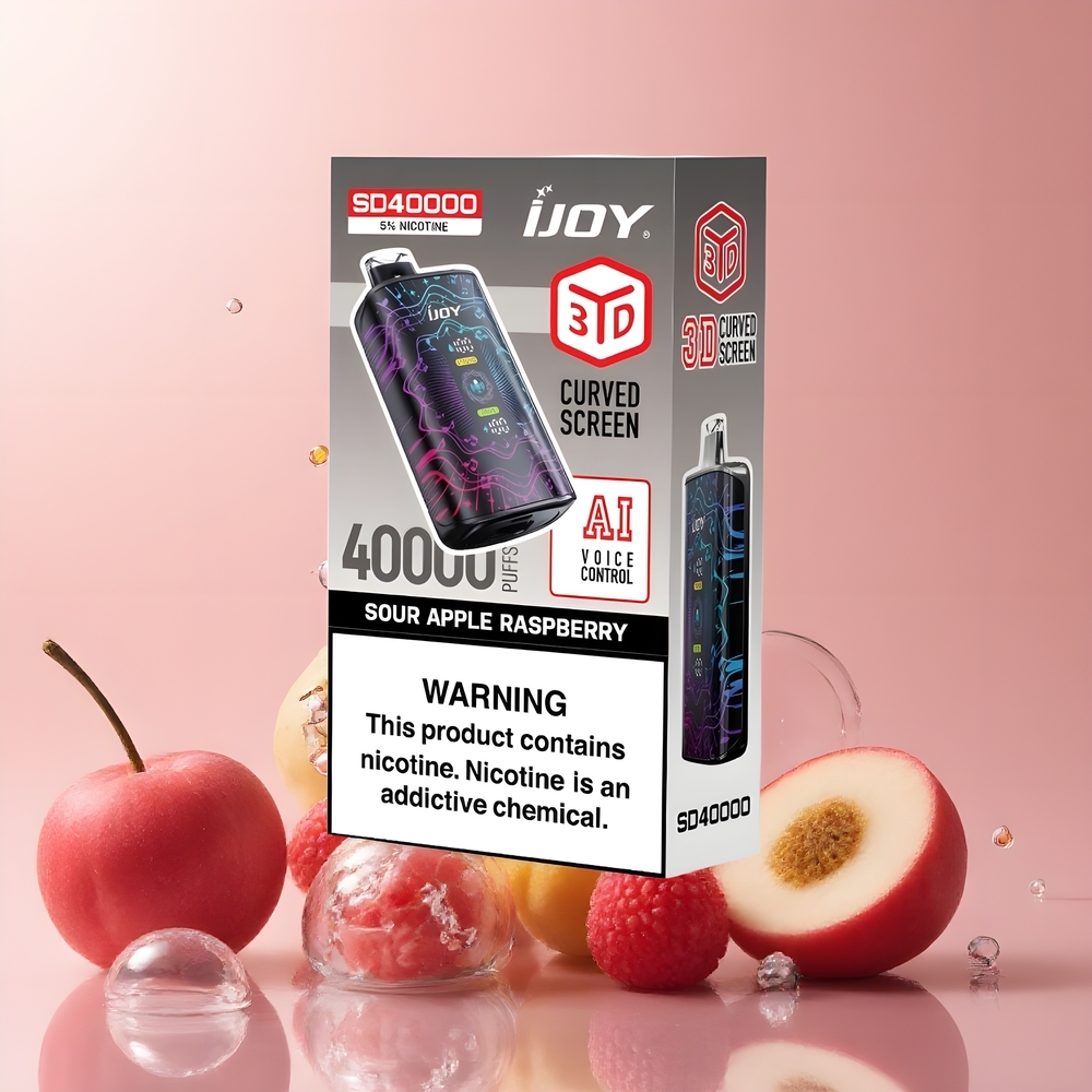 IJOY SD 40000 Puffs Disposable Vape – 20ML E-liquid 750mAh Type-C Justerbar Luftflöde grossister Sverige