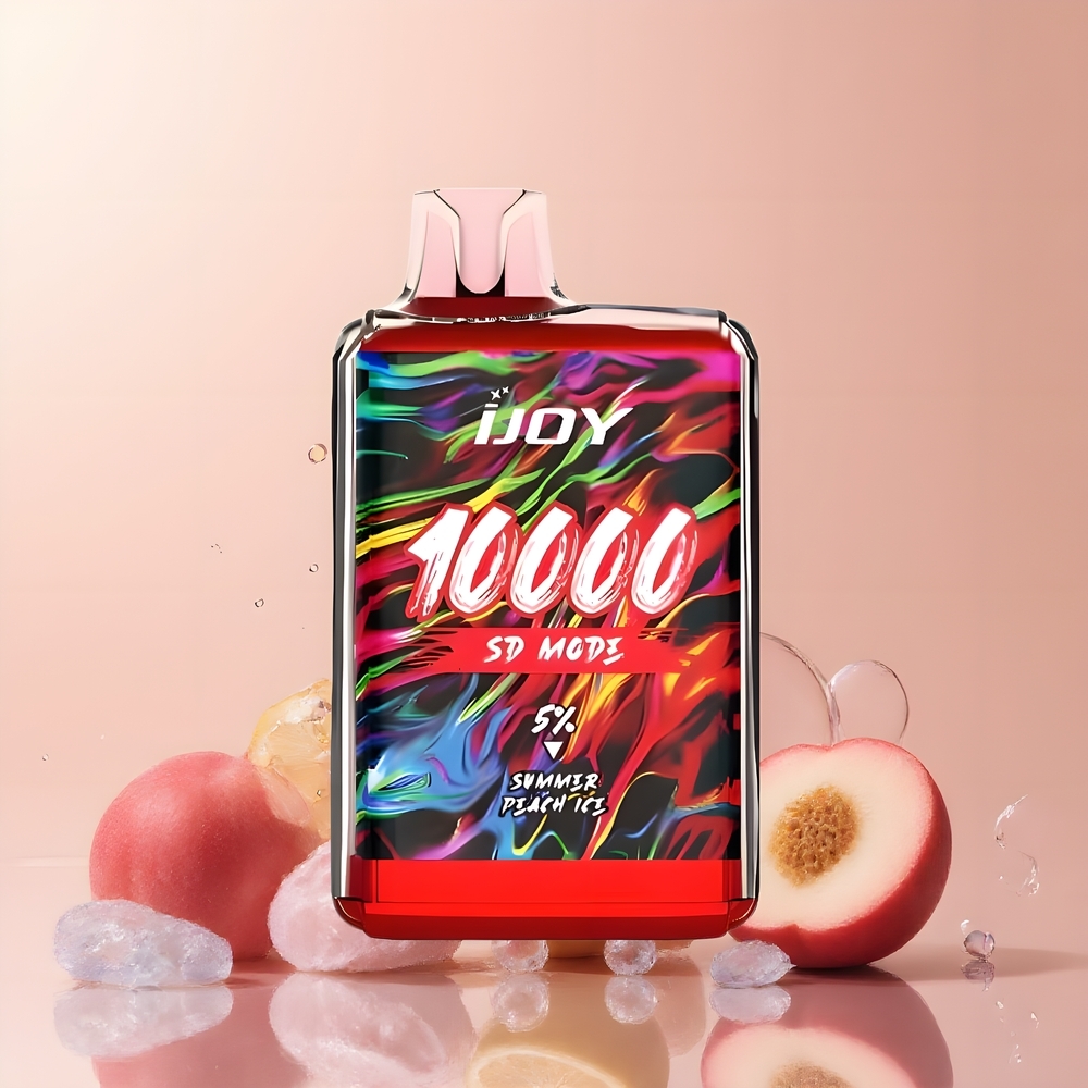 IJOY SD10000 Disposable Vape 10000 Puffar 20ml 5 Nikotin Adjustable Power Type-C Laddning grossister Sverige