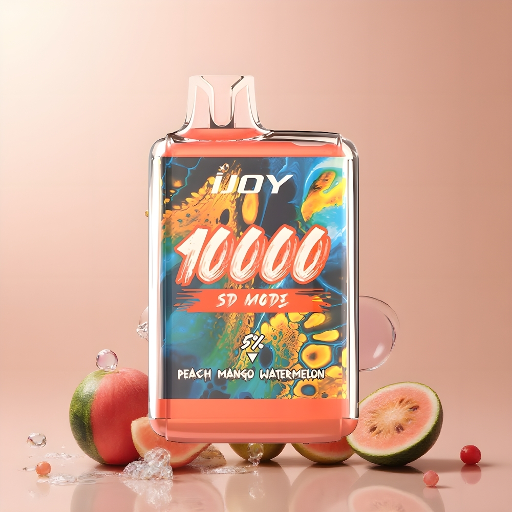 IJOY SD10000 Grossister Sverige Disposable Vape – 10000 Puffar 650mAh 20ml 5 Nikotin Justerbar Effekt Type-C-laddning