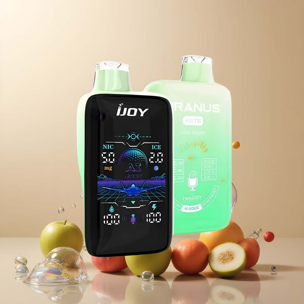 IJOY Uranus Mate 40000 Puffs Disposable Vape med ICE CONTROL 20ML E-LIQUID TYPE-C laddning grossister Sverige