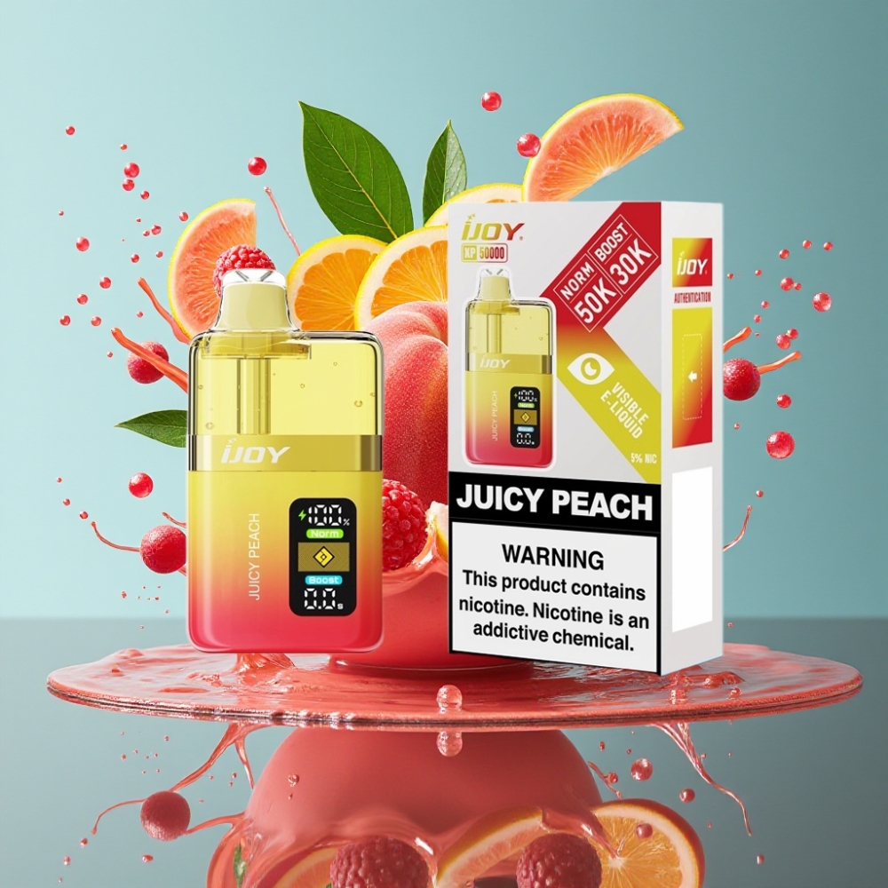 IJOY XP50000 Engångsvape 50000 Puffs 50mg/ml 1000 mAh Type-C grossister Sverige Saftig persika