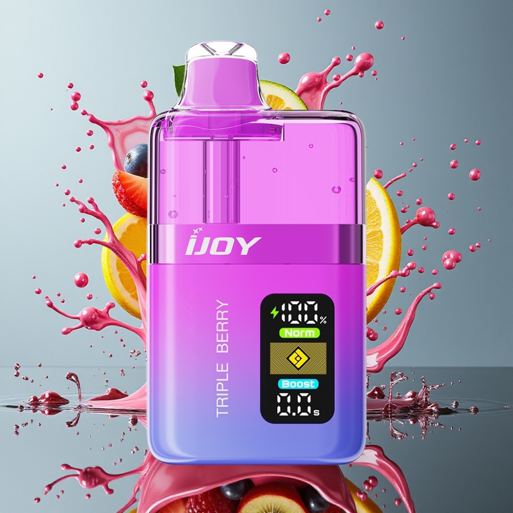 IJOY XP50000 Engångsvape Grossister Sverige – 50000 Puffs 50mg/ml Nikotin 1000 mAh Typ-C-laddning Justerbar Luftflöde Trippelbär