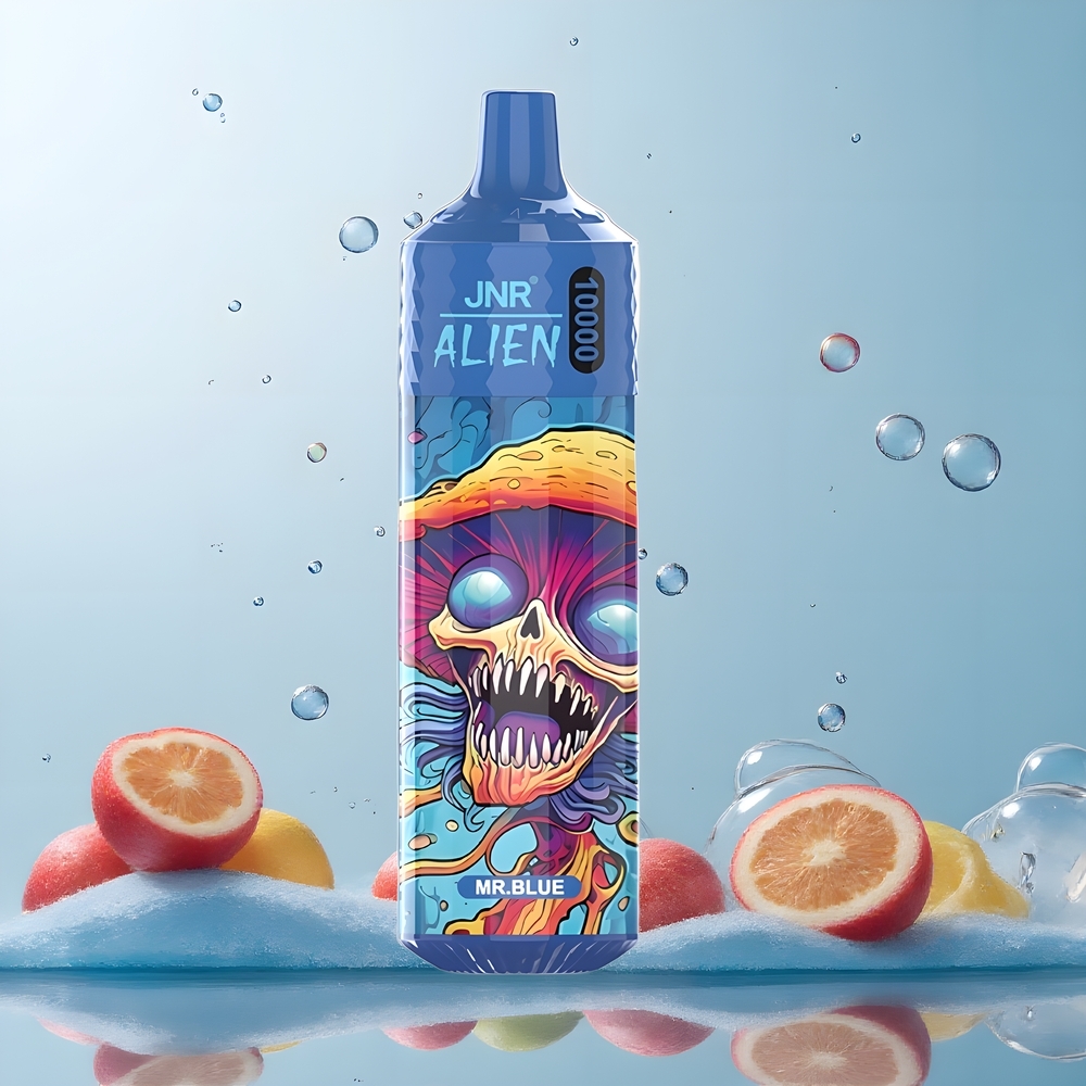 JNR Alien 10000 Puffs - 850mAh Batteri 20ml E-liquid RGB-belysning - grossister Sverige
