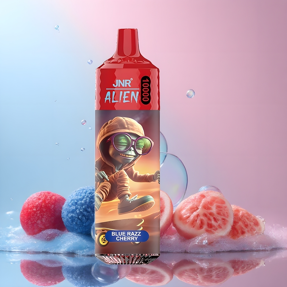 JNR Alien 10000 Puffs 850mAh 20ml E-liquid Type-C Quick Charge RGB LED grossister Sverige