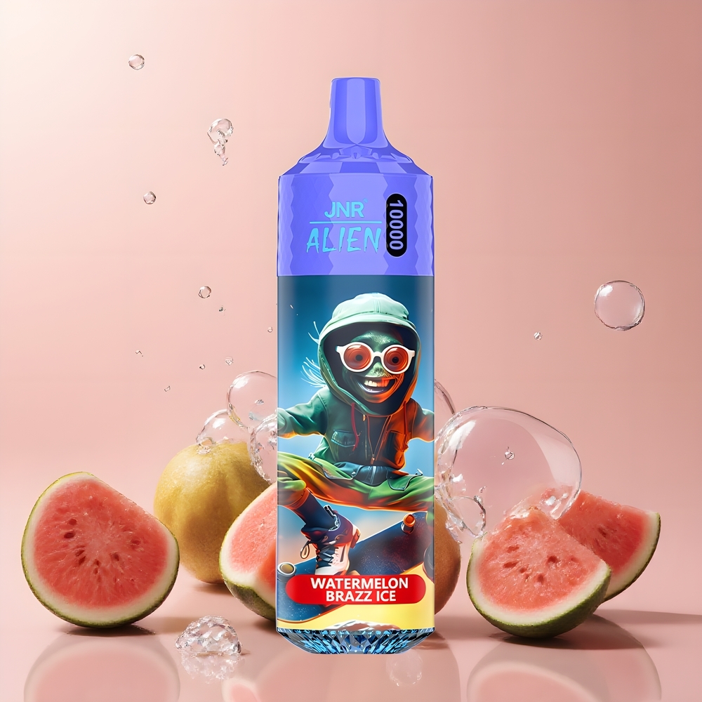 JNR Alien 10000 Puffs Grossister Sverige - 850mAh Batteri 20ml E-vätska RGB-Ljus Sportig Design