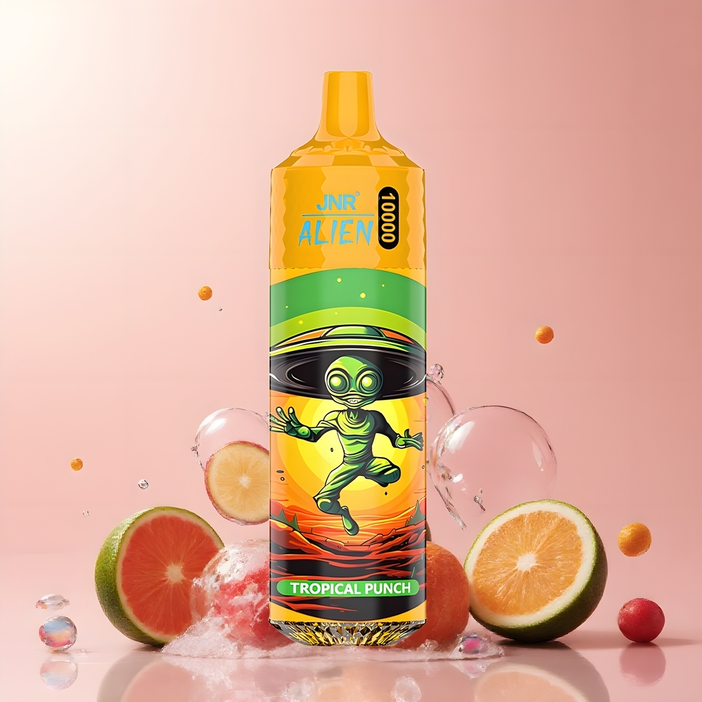 JNR Alien 10000 Puffs Grossister Sverige – 850mAh Batteri 20ml E-liquid RGB-belysning Sportig Design