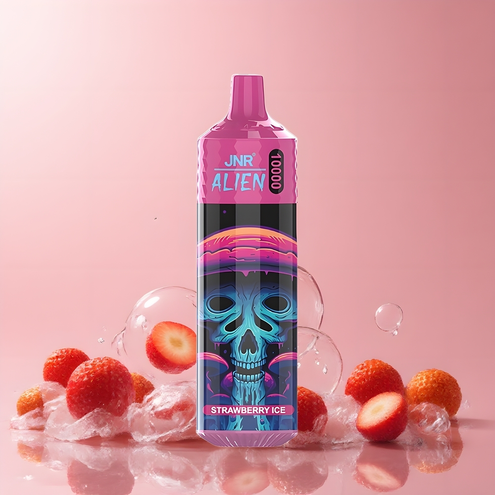 JNR Alien 10000 Puffs Grossister Sverige – 850mAh Batteri 20ml E-vätska RGB-LED Sportig Design Typ-C Laddning