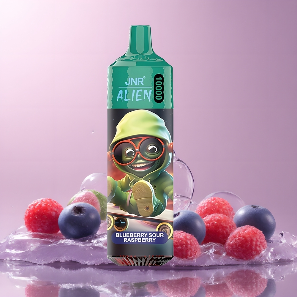 JNR Alien 10000 Puffs Grossister Sverige – 850mAh Batteri 20ml E-vätska Type-C Laddning RGB-LED