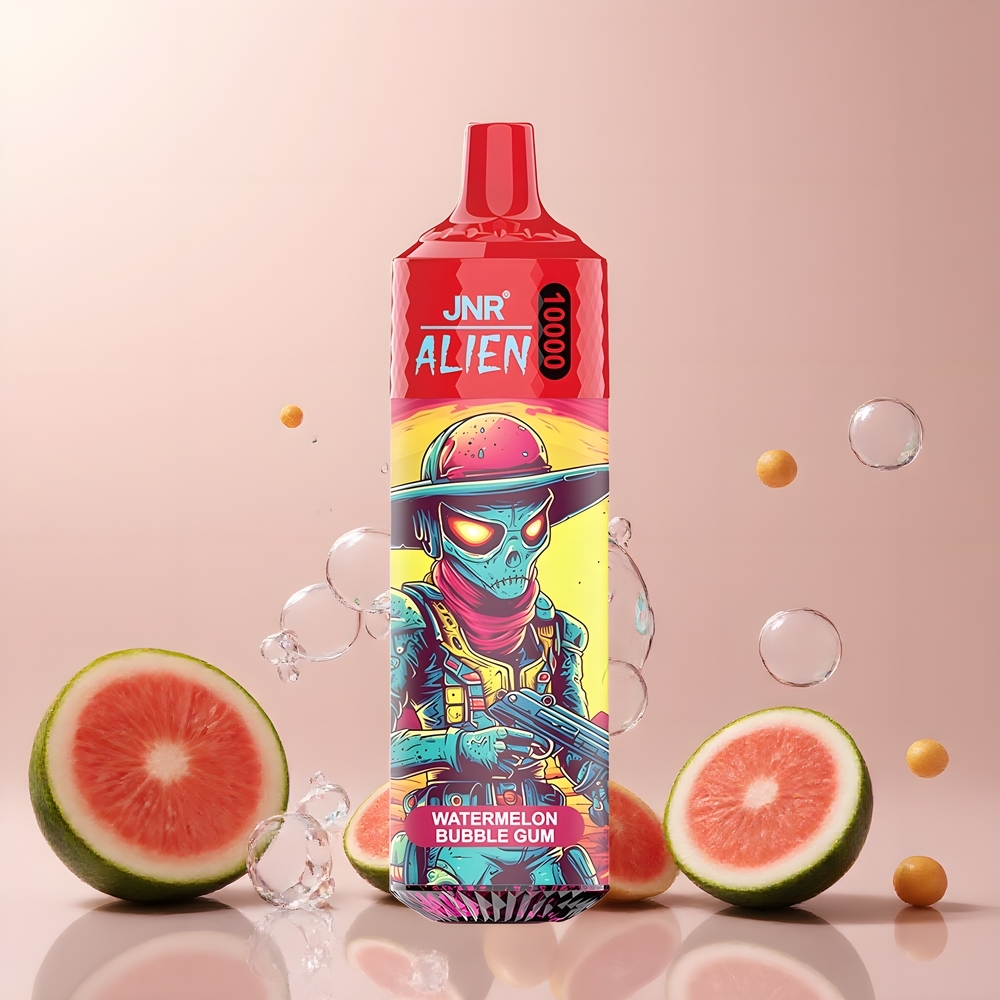 JNR Alien 10000 Puffs Grossister Sverige – 850mAh Battery 20ml E-liquid RGB LED Sportig Design