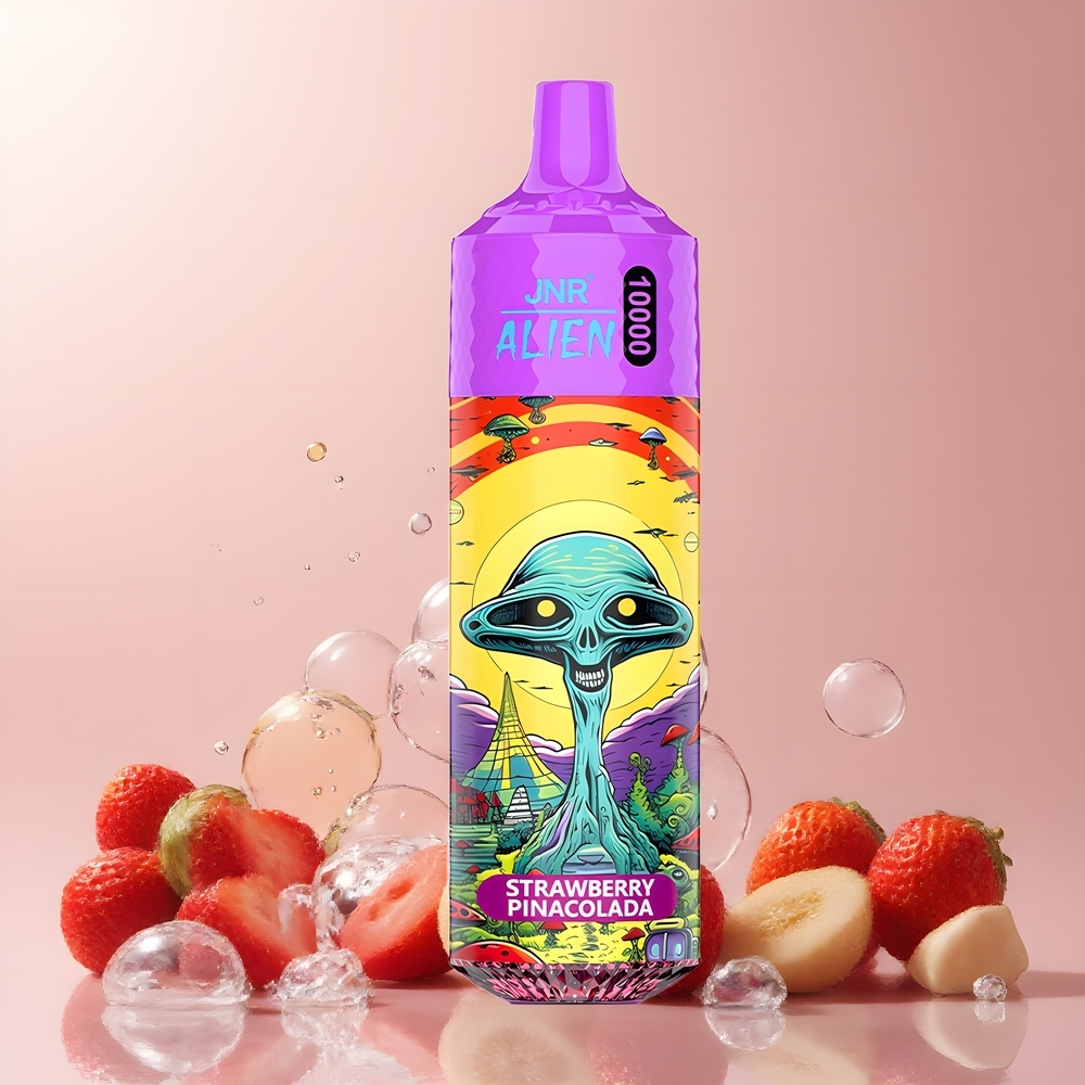 JNR Alien 10000 Puffs grossister Sverige – 850mAh Batteri 20ml E-liquid RGB-belysning Sportig Design