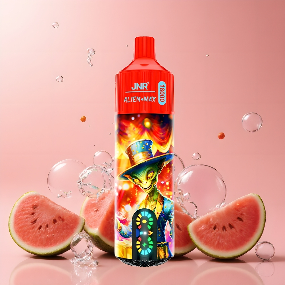 JNR Alien Max 18000 Grossister Sverige – Smart LED Display Dual Mesh Coil 18000 Puffs 20 Smaker 850mAh Batteri Type-C Laddning