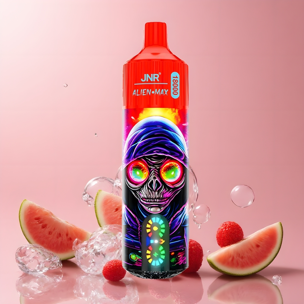 JNR Alien Max 18000 Puffs Grossister Sverige – Smart LED Display Dual Mesh Coil 20 Imponerande Smaker 850mAh Batteri 28ml E-vätska