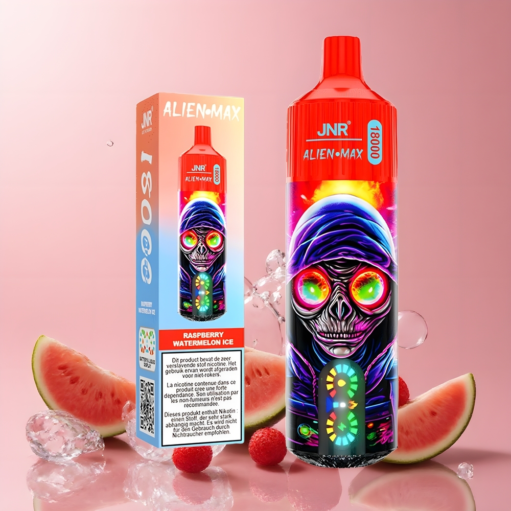 JNR Alien Max 18000 Puffs Grossister Sverige – Smart LED Display Dual Mesh Coil 20 Imponerande Smaker 850mAh Batteri 28ml E-vätska