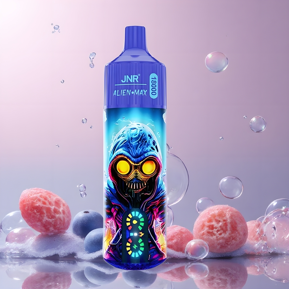 JNR Alien Max 18000 Puffs Grossister Sverige – Smart LED Display Dual Mesh Coil 20 Smaker 850mAh Batteri 28ml E-vätska Type-C Snabbladdning