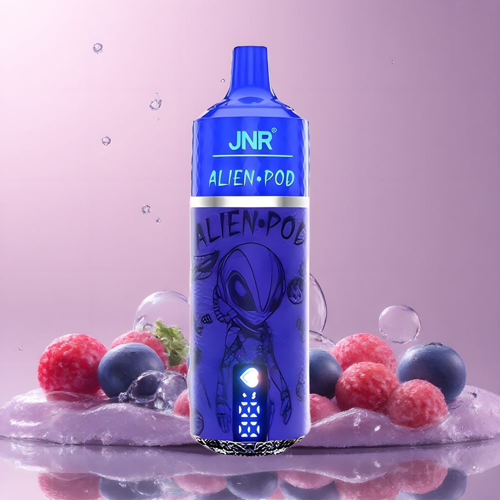 JNR Alien Pod 13000 Puffs Grossister Sverige - 20ml E-liquid 850mAh Battery Type-C Laddning Mesh Core Nikotinhalt 0 2 5