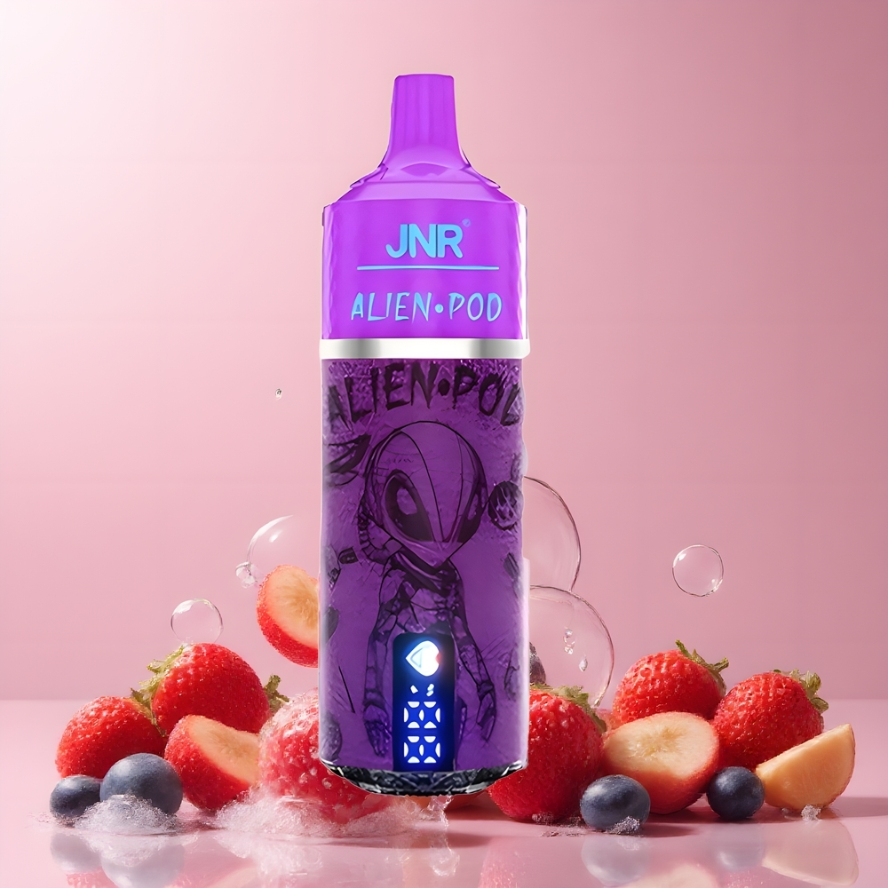 JNR Alien Pod 13000 Puffs Grossister Sverige – 850mAh Batteri 20ml E-vätska Mesh Core Typ-C Laddning 10ST/FÖRPACKNING