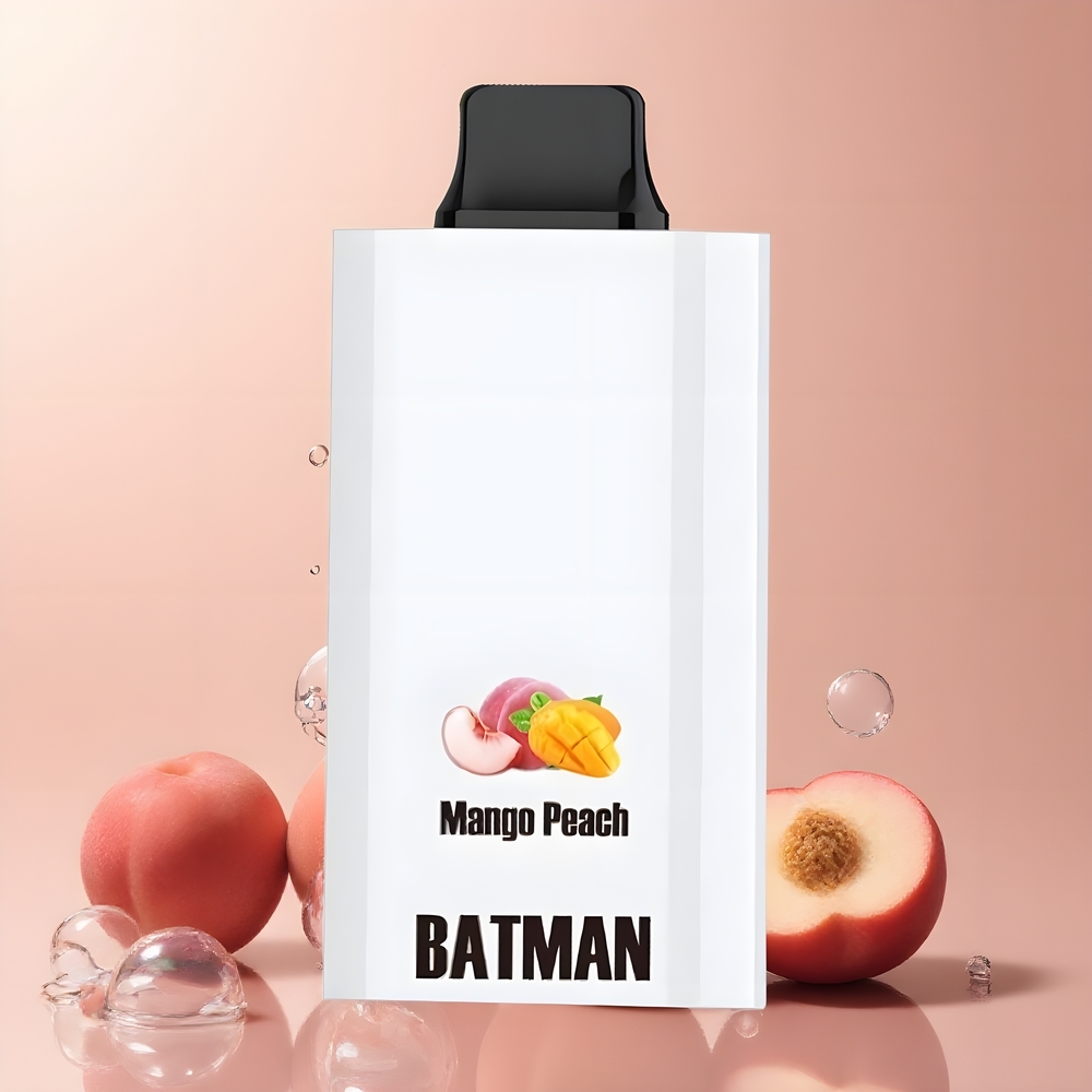 JNR BATMAN 11000 Puffs 850mAh 20ml Dual Mesh Coil Type-C grossister Sverige Mango och persika