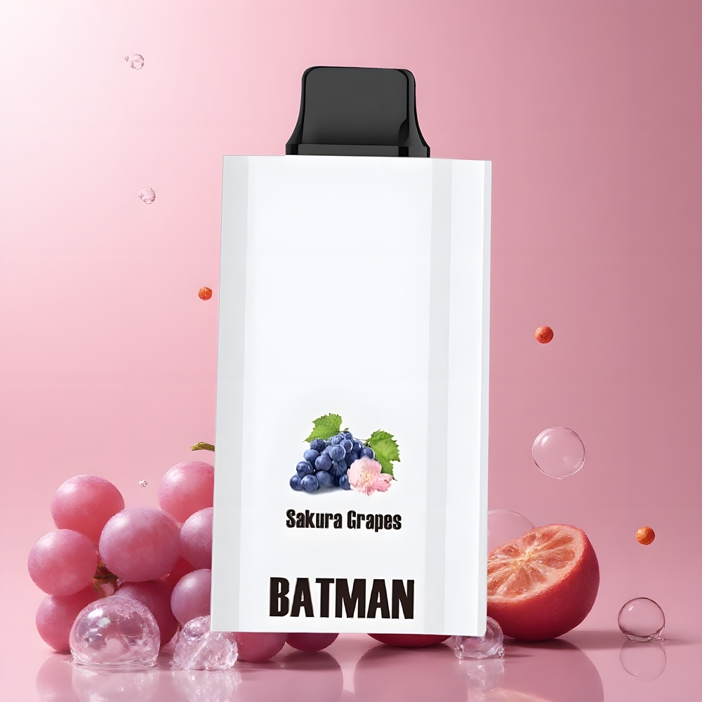 JNR BATMAN 11000 Puffs 850mAh 20ml Dual Mesh Coil Type-C grossister Sverige Sakura-druvor