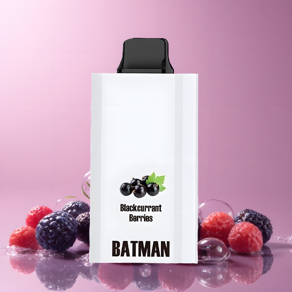 JNR BATMAN 11000 Puffs 850mAh 20ml Dual Mesh Coil Type-C grossister Sverige Svarta vinbär