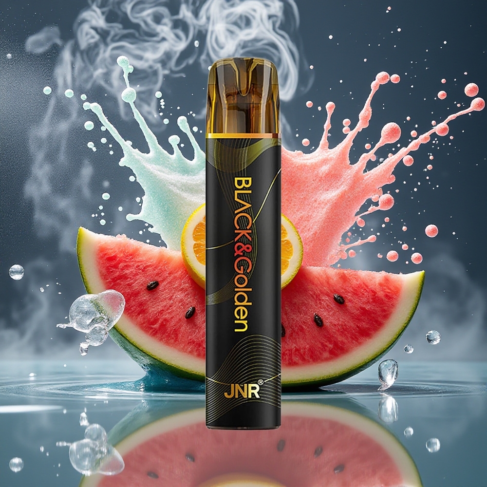 JNR BlackGolden 800 Puffs 550mAh 2ml TPD-certifierad Disposable Vape Grossister Sverige Vattenmelon Bubble Gum