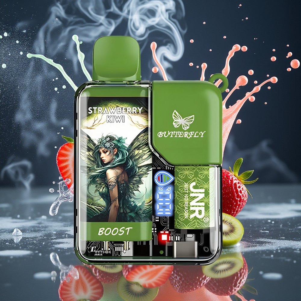 JNR Butterfly 8500 Puffs 15ml 1200mAh Mesh Coil Digital Display Grossister Sverige