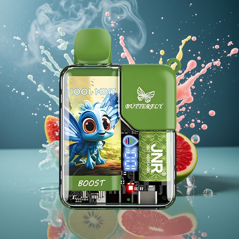 JNR Butterfly 8500 Puffs Disposable Vape – 1200mAh Batteri 15ml E-vätska Digital Display Grossister Sverige