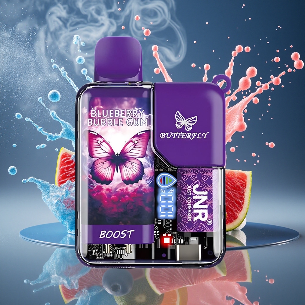 JNR Butterfly 8500 Puffs Disposable Vape – 15ml e-Liquid 1200mAh Batteri Digital Display grossister Sverige