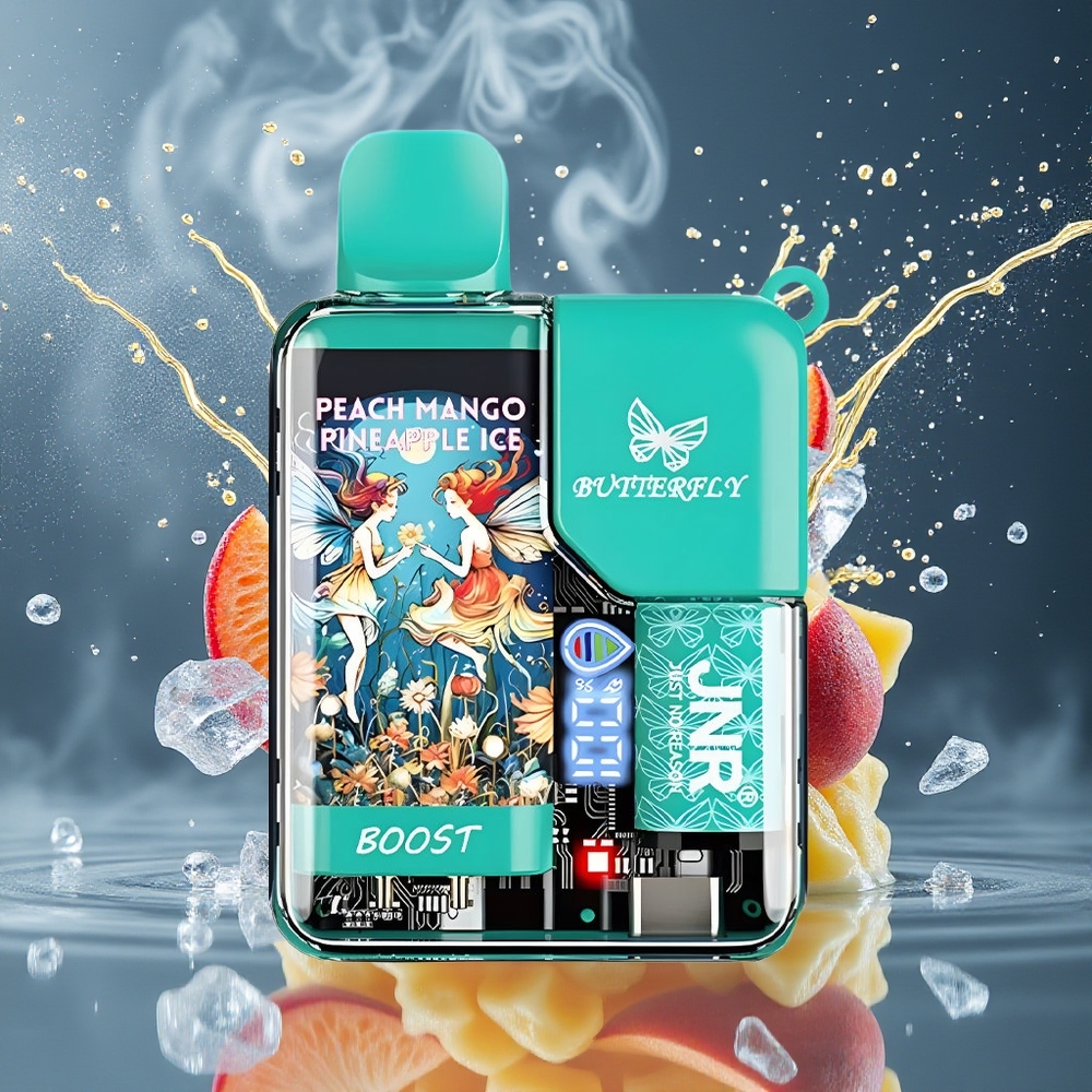 JNR Butterfly 8500 Puffs Grossister Sverige – 1200mAh Batteri 15ml E-vätska 10ohm Mesh Coil Digital Display