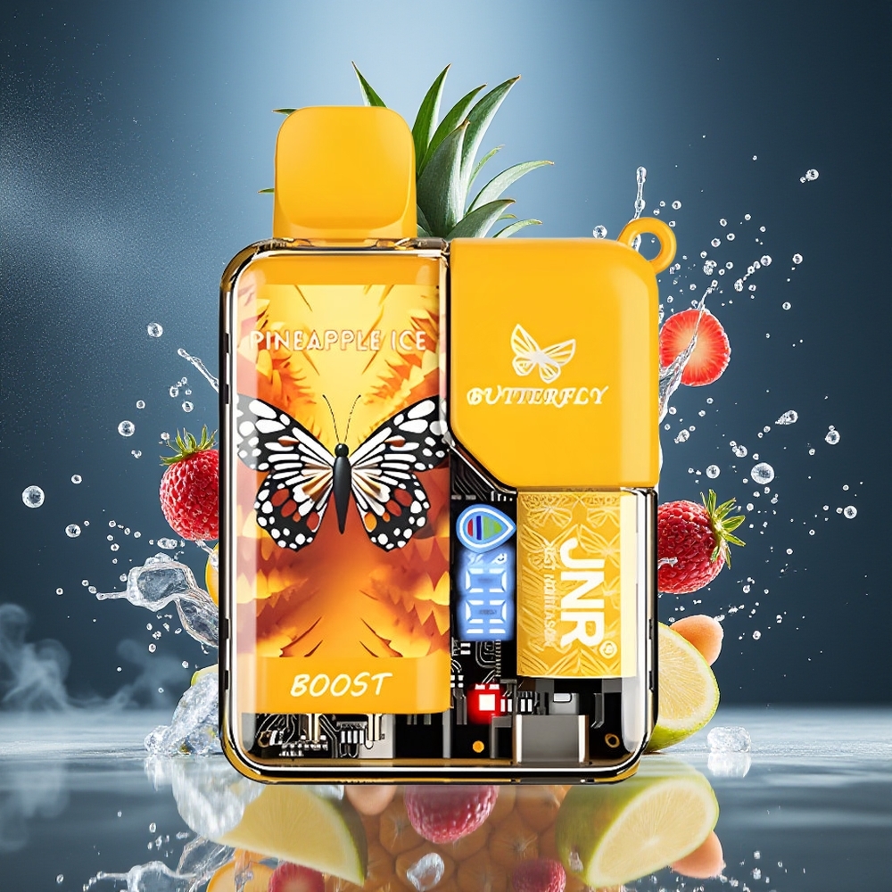 JNR Butterfly 8500 Puffs Grossister Sverige – 15ml e-Liquid 1200mAh Digital Display 10ohm Mesh Coil