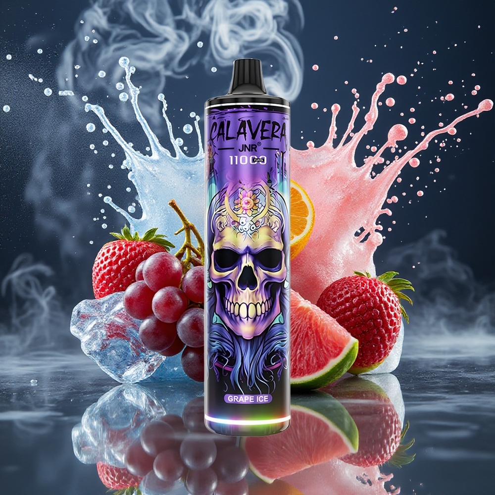 JNR Calavera 11000 Puffs Disposable Vape Grossister Sverige – 21ml E-Liquid 850 mAh Batteri Type-C-laddning 10ohm Mesh Coil 025 Nikotinhalt