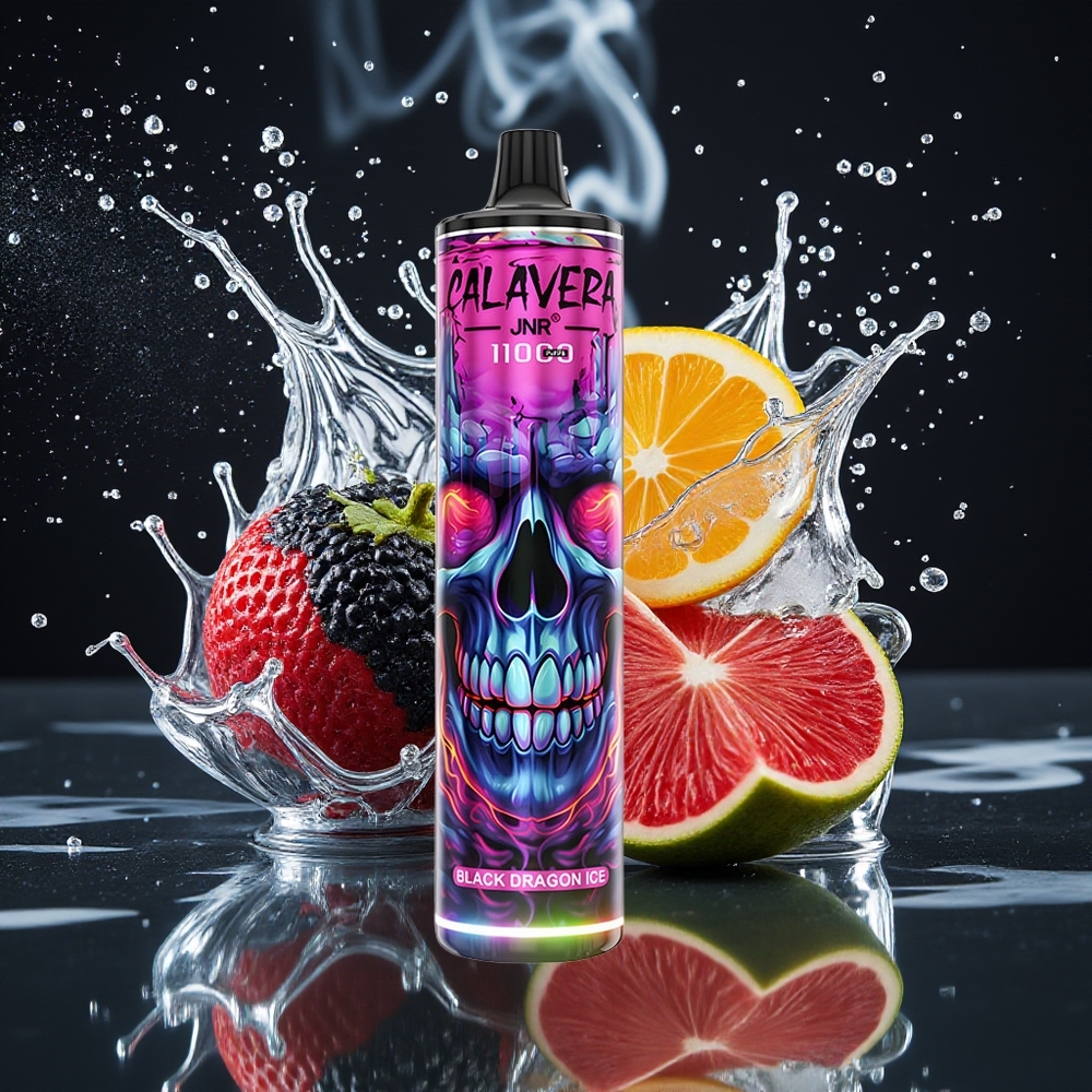 JNR Calavera 11000 Puffs Disposable Vape grossister Sverige med 850 mAh batteri 21ml E-Liquid  Type-C-laddning