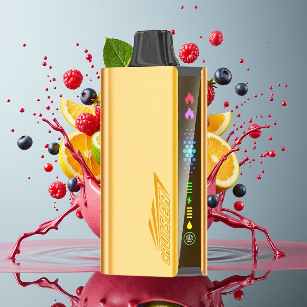 JNR Cruiser 12000 Puffs No-Charge Engångsvape med 3500 mAh Batteri  25ml E-liquid - grossister Sverige