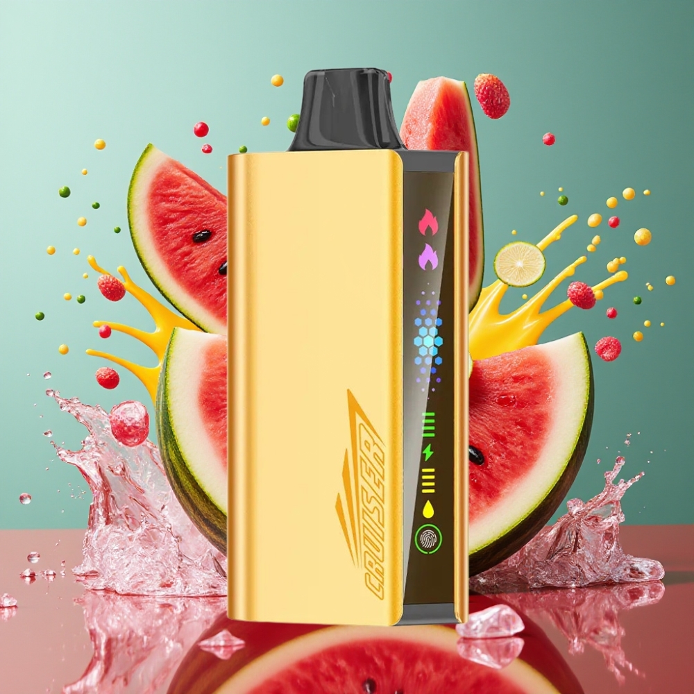 JNR Cruiser 12000 Puffs No-Charge Engångsvape med 3500 mAh Batteri 25ml E-liquid  Full-Metal Aluminum Body - grossister Sverige