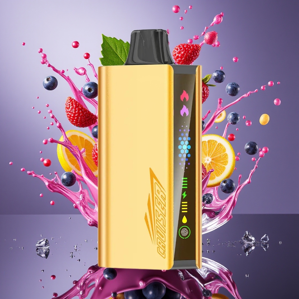 JNR Cruiser 12000 Puffs No-Charge Engångsvape med 3500 mAh Batteri och 25ml E-liquid för Grossister Sverige