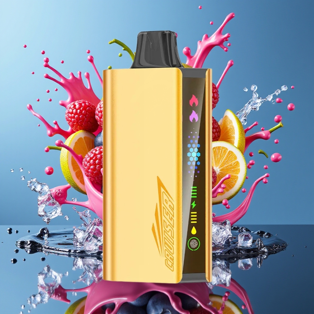 JNR Cruiser 12000 Puffs No-Charge Engångsvape med 3500 mAh batteri och Animation Screen Display - grossister Sverige